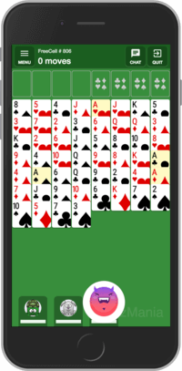 Play FreeCell Solitaire online at CardzMania