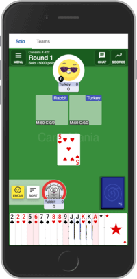 Play Canasta online free. 2-8 players, No ads