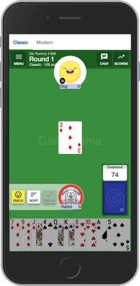 Play Gin Rummy online at CardzMania