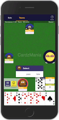 Play Klaverjassen online at CardzMania